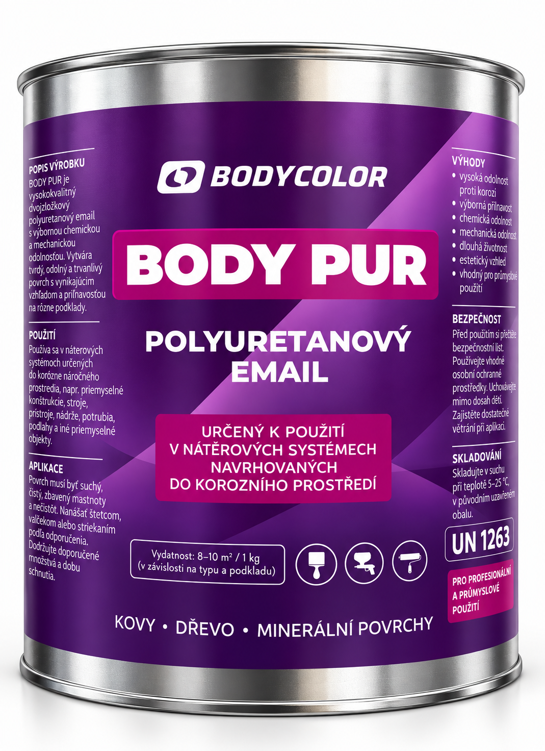 Polyuretánové farby LESKLÉ 0,75 L / 0,99 kg